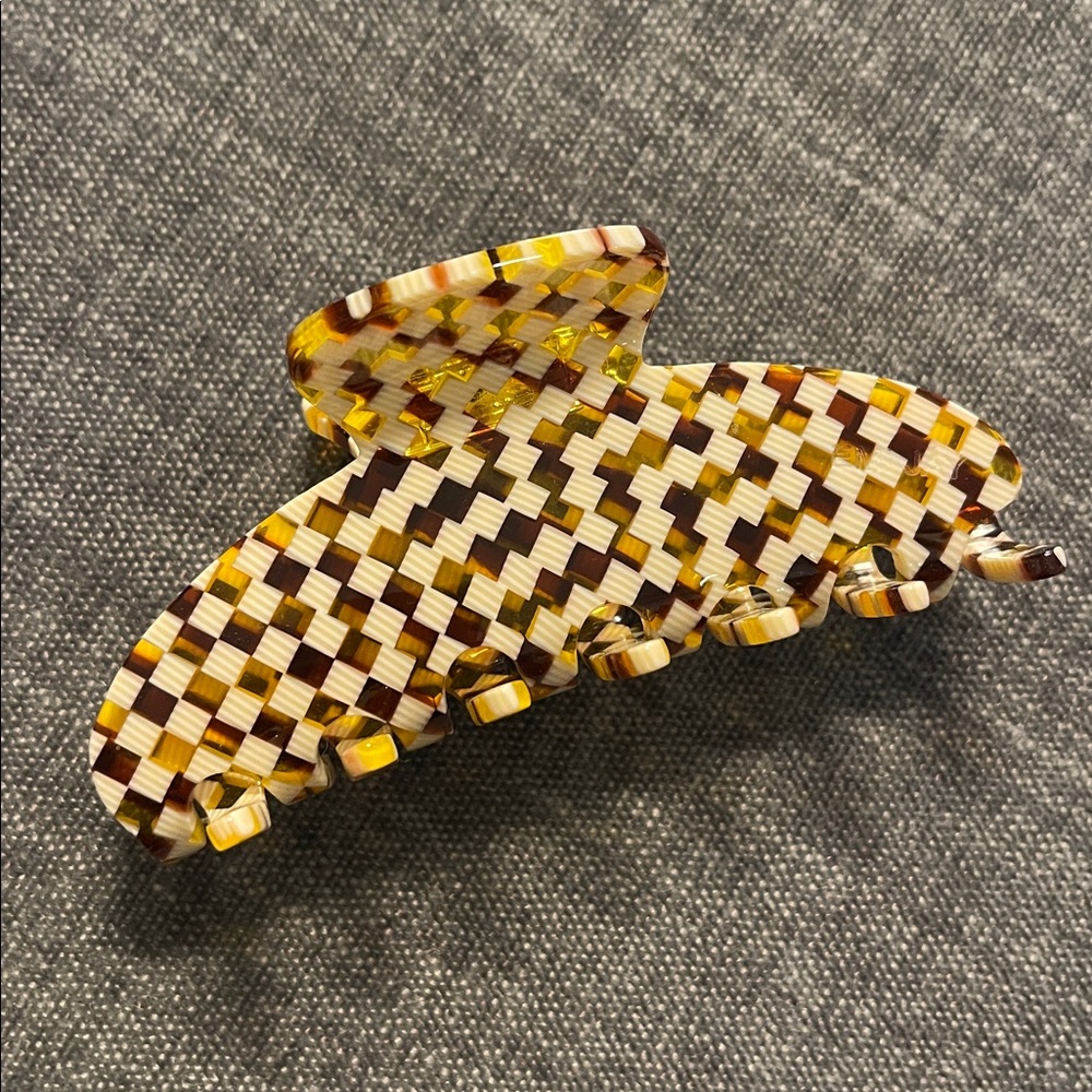 Emi Jay Big Effing Clip, Checkered Tortoise